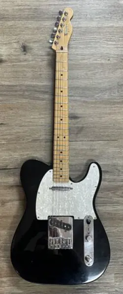 2009 FENDER TELECASTER 6-STRING ELECTRIC GUITAR RH BLACK - MADE IN MEXICO