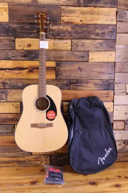 FENDER CD-60S DREADNOUGHT V2 ACOUSTIC GUITAR PACK NATURAL DAMAGED