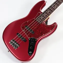 FENDER MIJ FSR COLLECTION HYBRID II JAZZ BASS SATIN CANDY APPLE RED WITH GIG BAG