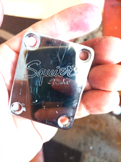 FENDER SQUIER CLASSIC VIBE NECK BACK PLATE USED