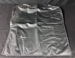 VINTAGE FENDER SUPER REVERB AMP COVER BLACK USA 70S SILVER FACE ERA