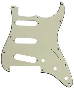 FITS FENDER PLAYER STRATOCASTER FLOYD ROSE SSS GUITAR PICKGUARD,3 PLY PARCHMENT