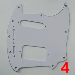 FOR FENDER KURT COBAIN MUSTANG GUITAR PICKGUARD NO CONTROL HOLE WHITE