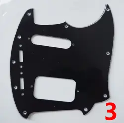FOR FENDER KURT COBAIN MUSTANG GUITAR PICKGUARD NO CONTROL HOLE BLACK