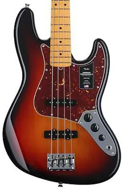 FENDER AMERICAN PROFESSIONAL II JAZZ BASS - 3 COLOR SUNBURST WITH MAPLE
