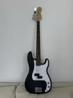 SQUIER BY FENDER PRECISION ELECTRIC BASS GUITAR  - BLACK