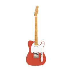 [PREORDER] FENDER VINTERA 50S TELECASTER ELECTRIC GUITAR, MAPLE FB, FIESTA RED