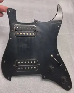 1986 FENDER JAPAN CONTEMPORARY LOADED STRATOCASTER PICKGUARD HH BLACK