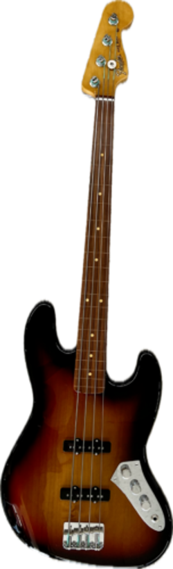 FENDER  JACO PASTORIUS JAZZ BASS, FRETLESS, PAU FERRO BOARD, 3-COLOR SUNBURST