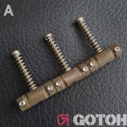 GOTOH IN-TUNE BRASS COMPENSATING SADDLES FENDER TELECASTER TELE *AGED   (A)