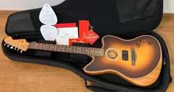 FENDER ACOUSTASONIC PLAYER JAZZMASTER ELECTRIC GUITAR GOOD CONDITION JAPAN