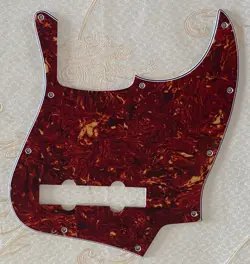 FOR FENDER JAZZ BASS GUITAR 5 STRING JB STYLE GUITAR PICKGUARD,RED TORTOISE