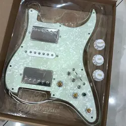 HSH PREWIRED LOADED STRAT PICKGUARD ALNICO 5 HUMBUCKER PICKUPS SET FOR FENDER ST