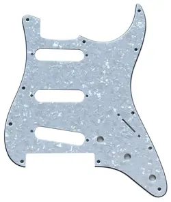 FOR FENDER PLAYER STRATOCASTER FLOYD ROSE SSS GUITAR PICKGUARD 4 PLY WHITE PEARL