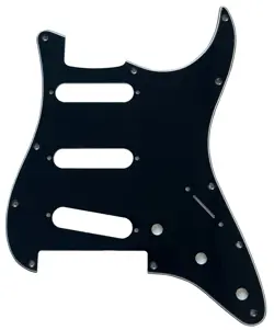FOR FENDER PLAYER STRATOCASTER FLOYD ROSE SSS STYLE GUITAR PICKGUARD 3 PLY BLACK
