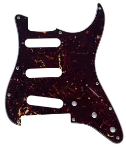 FOR FENDER PLAYER STRATOCASTER FLOYD ROSE SSS STYLE GUITAR PICKGUARD 4 PLY BROWN