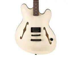 USED FENDER TOM DELONGE SIGNATURE STARCASTER - SATIN OLYMPIC WHITE