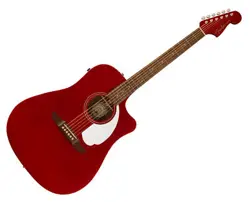 FENDER REDONDO PLAYER A/E GUITAR - CANDY APPLE RED W/ WALNUT FB
