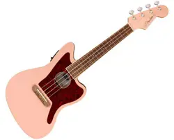 FENDER FULLERTON JAZZMASTER UKE - SHELL PINK W/ WALNUT FB