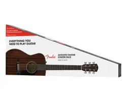 FENDER CC-60S CONCERT PACK V2 ALL-MAHOGANY - NATURAL W/ WALNUT FB