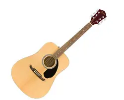 FENDER FA-125 DREADNOUGHT ACOUSTIC GUITAR - NATURAL W/ WALNUT FB