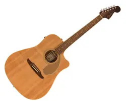 FENDER REDONDO PLAYER A/E GUITAR - NATURAL W/ WALNUT FB