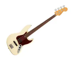 FENDER AMERICAN PROFESSIONAL II JAZZ BASS FRETLESS OLYMPIC WHITE