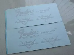 2SET FENDER STRATOCASTER CUSTOM SHOP GUITAR HEADSTOCK WATERSLIDE TRANSFER DECALS