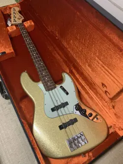 2014 FENDER CUSTOM SHOP MBS 1964 JAZZ BASS CLOSET CLASSIC GOLD SPARKLE