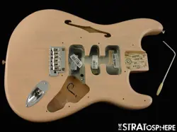 FENDER FSR AMERICAN PROFESSIONAL II STRAT THINLINE BODY  HARDWARE ASH SHELL PINK