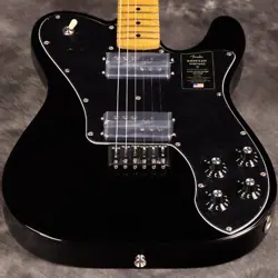 FENDER AMERICAN VINTAGE II 1975 TELECASTER DELUXE MAPLE FINGERBOARD BLACK  S N