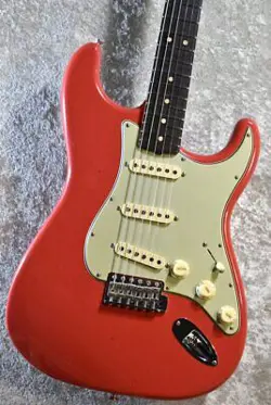 FENDER CUSTOM SHOP 1963 STRATOCASTER J.RELIC CC HARDWARE AGED FIESTA RED #GG93W