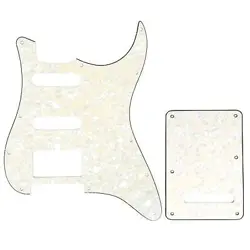 HSS 11 HOLES STRAT ELECTRIC GUITAR PICKGUARD AND BACKPLATE SET FOR FENDER US/...