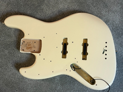 LEFTY FENDER AMERICAN VINTAGE II 1966 JAZZ BASS BODY OLYMPIC WHITE