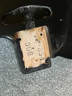 1980S FENDER TL-354 TELECASTER GUITAR BODY BLACK JAPAN