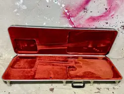 VINTAGE 1980'S FENDER PRECISION-JAZZ BASS GUITAR MOLDED PLASTIC HARDSHELL CASE