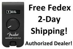 NEW FENDER MUSTANG MICRO PLUS PERSONAL HEADPHONE GUITAR AMPLIFIER