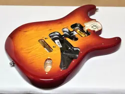 2016 FENDER AMERICAN ELITE STRAT ASH BODY SIENNA SUNBURST ELECTRIC GUITAR USA