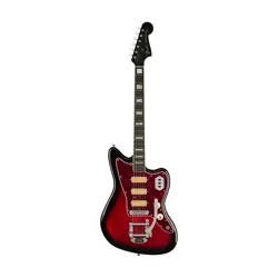 [PREORDER] FENDER GOLD FOIL JAZZMASTER ELECTRIC GUITAR, EBONY FB, CANDY  APPLE