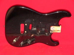 FENDER 1979 BLACK STRATOCASTER ASH BODY