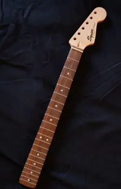 2009 FENDER SQUIER EAST INDIAN ROSEWOOD STRATOCASTER NECK PROJECT FOR GUITAR