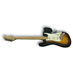 SQUIER STRAT BY FENDER 6 STRING 21 FRETS ELECTRIC GUITAR AND GIG BAG