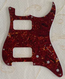 CUSTOM FOR FENDER DOUBLE FAT HH STRAT HUMBUCKER GUITAR PICKGUARD RED TORTOISE