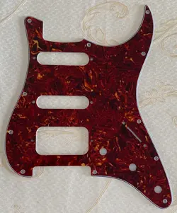 PICK FITS FENDER 11 SCTEW STRATOCASTER START HSS GUITAR PICKGUARD RED TORTOISE