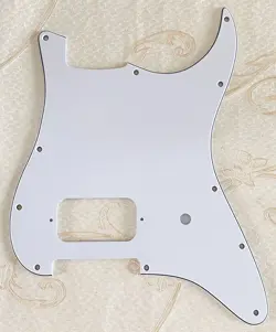 FOR FENDER STRATOCASTER START SINGLE HUMBUCKER GUITAR PICKGUARD,3 PLY WHITE