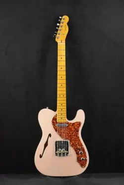 FENDER AMERICAN PROFESSIONAL II TELECASTER THINLINE TRANSPARENT SHELL PINK MAPLE