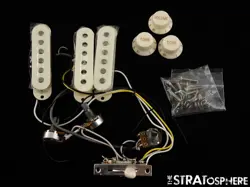 FENDER SQUIER CLASSIC VIBE 70S STRAT PICKUPS POTS KNOBS STRATOCASTER ALNICO