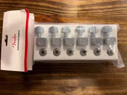 CHROME FENDER PLAYER STRATOCASTER TELECASTER GUITAR TUNERS