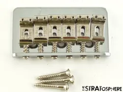 FENDER PLAYER II TELECASTER HH TELE BRIDGE   SCREWS CHROMED BRASS GUITAR PARTS