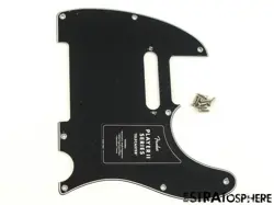 FENDER PLAYER II TELECASTER TELE PICKGUARD GUITAR 3 PLY BLACK.